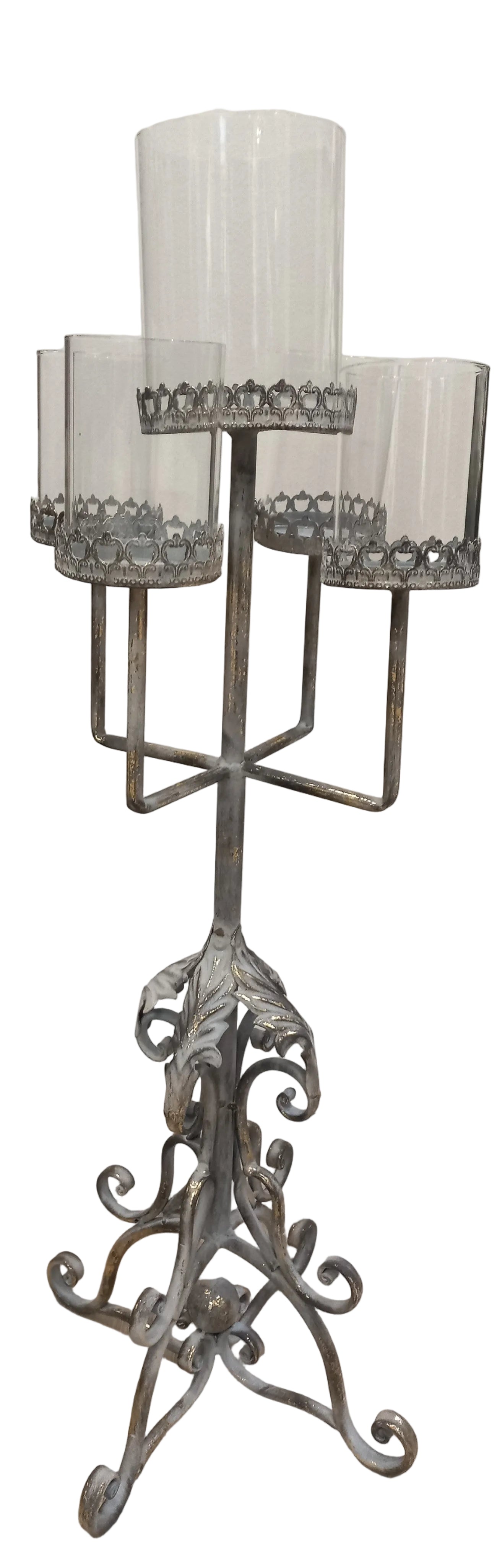 CHAMPAGNE 5 CANDLE STAND