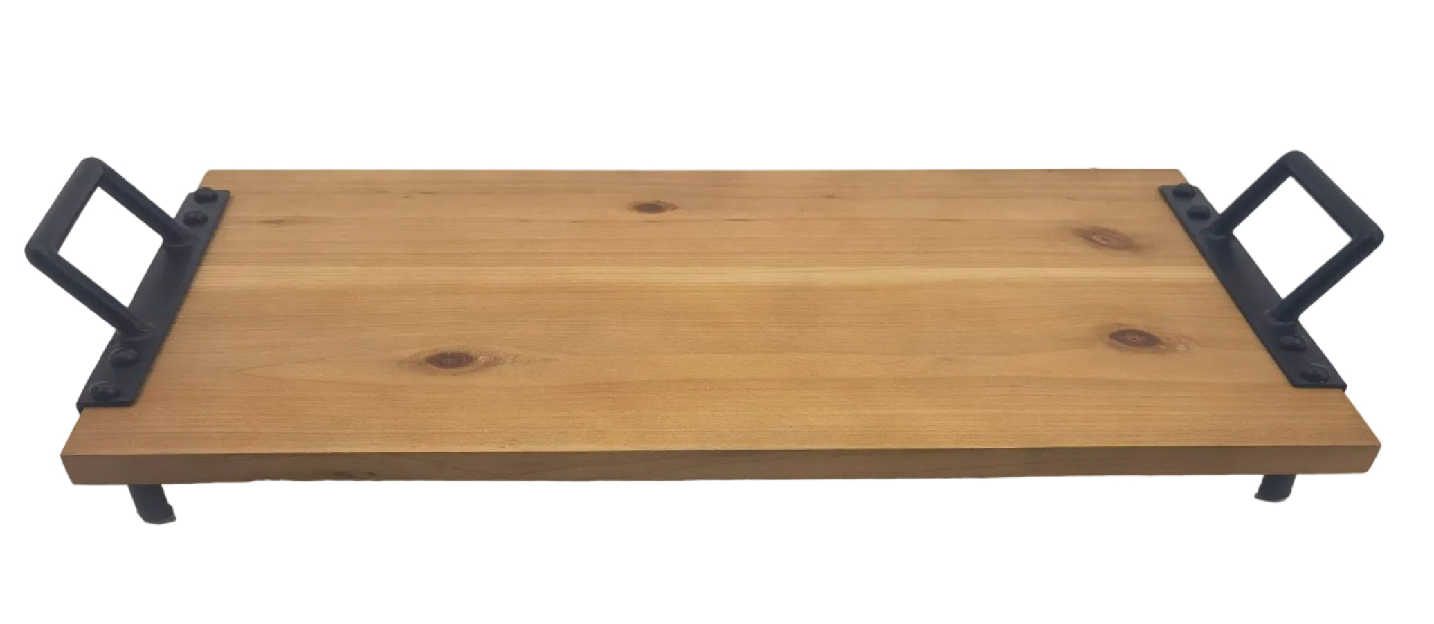 WOODEN TRAY WITH HANDLES