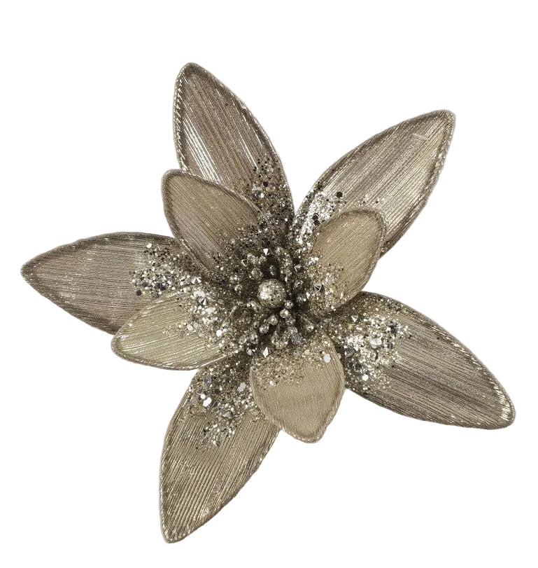 38CM CHAMPAGNE FABRIC FLOWER