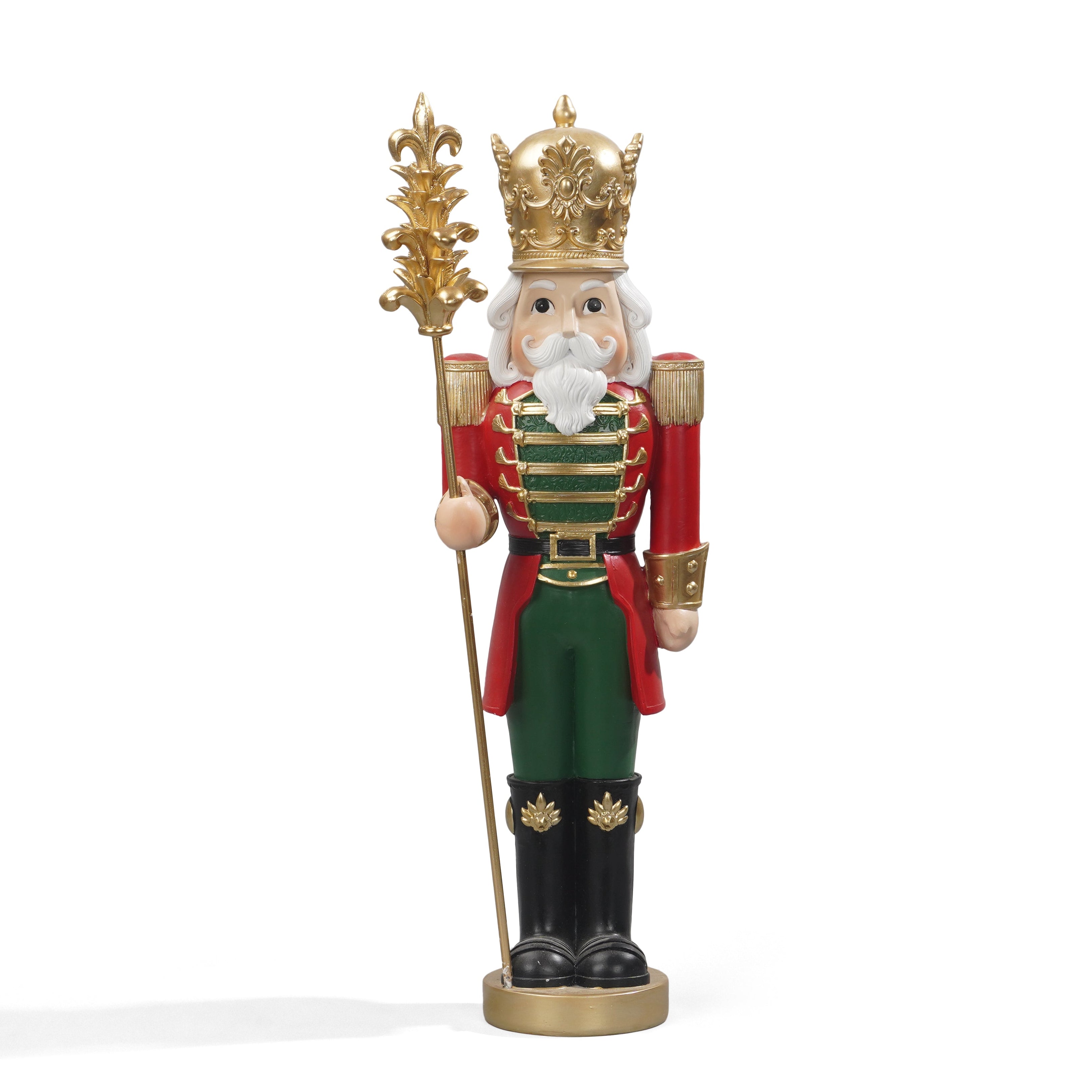 58.5CM NUTCRACKER W GOLD TREE