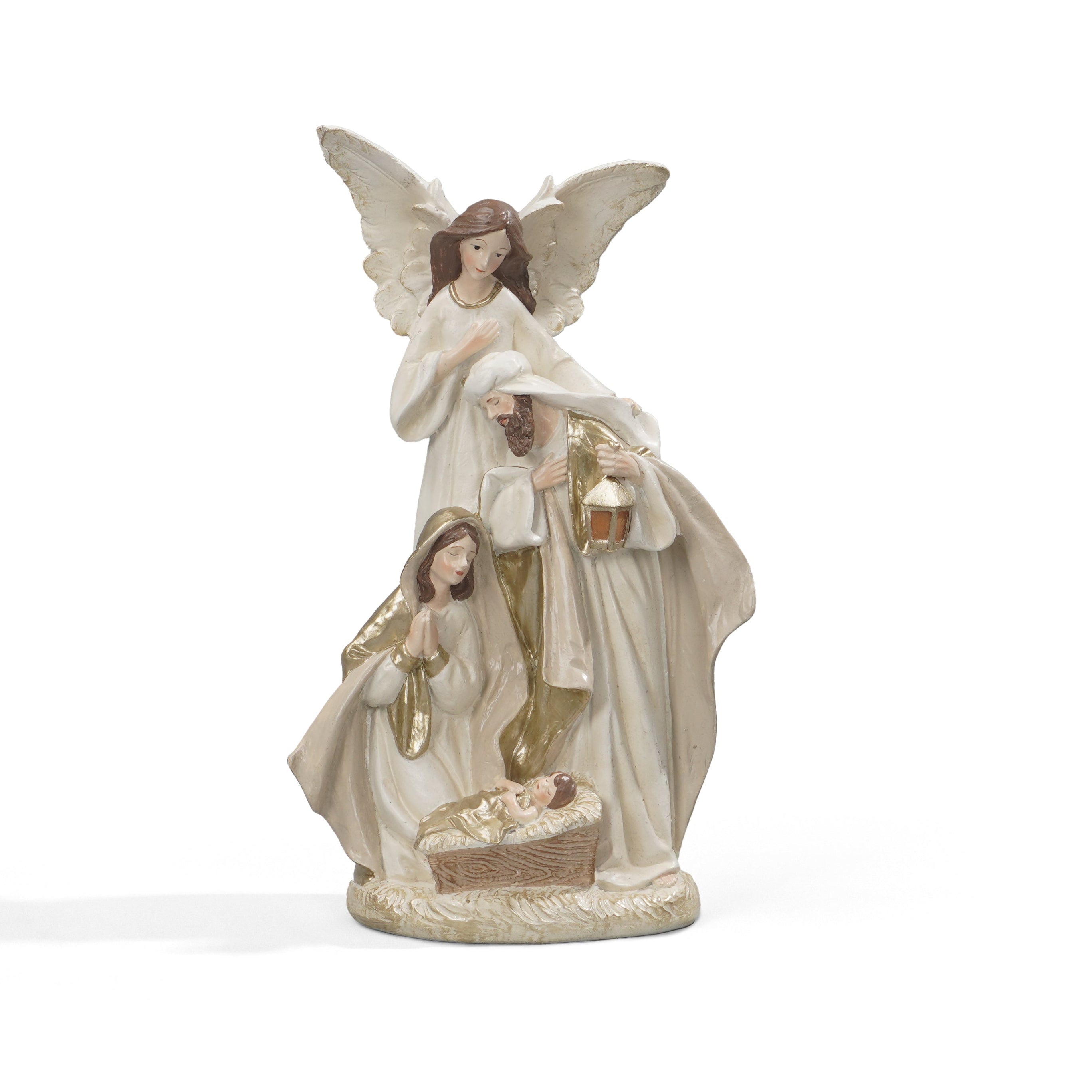 Decorative angel figurine on a white background