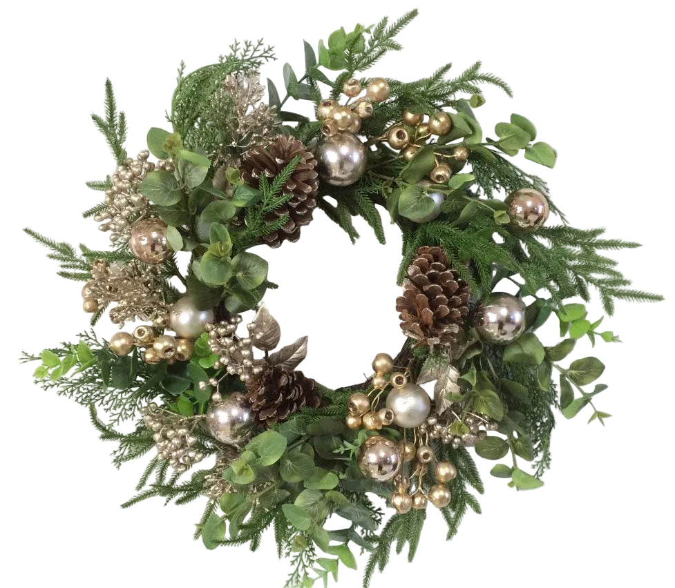 22" GOLD EUC WREATH