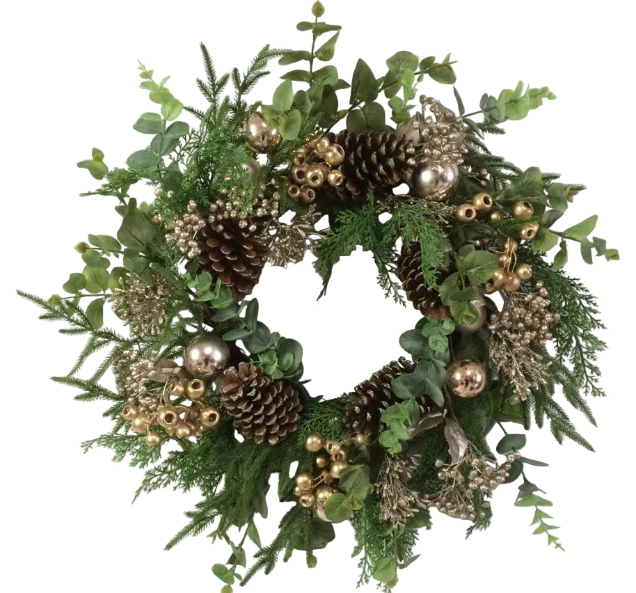 24" GOLD EUC WREATH