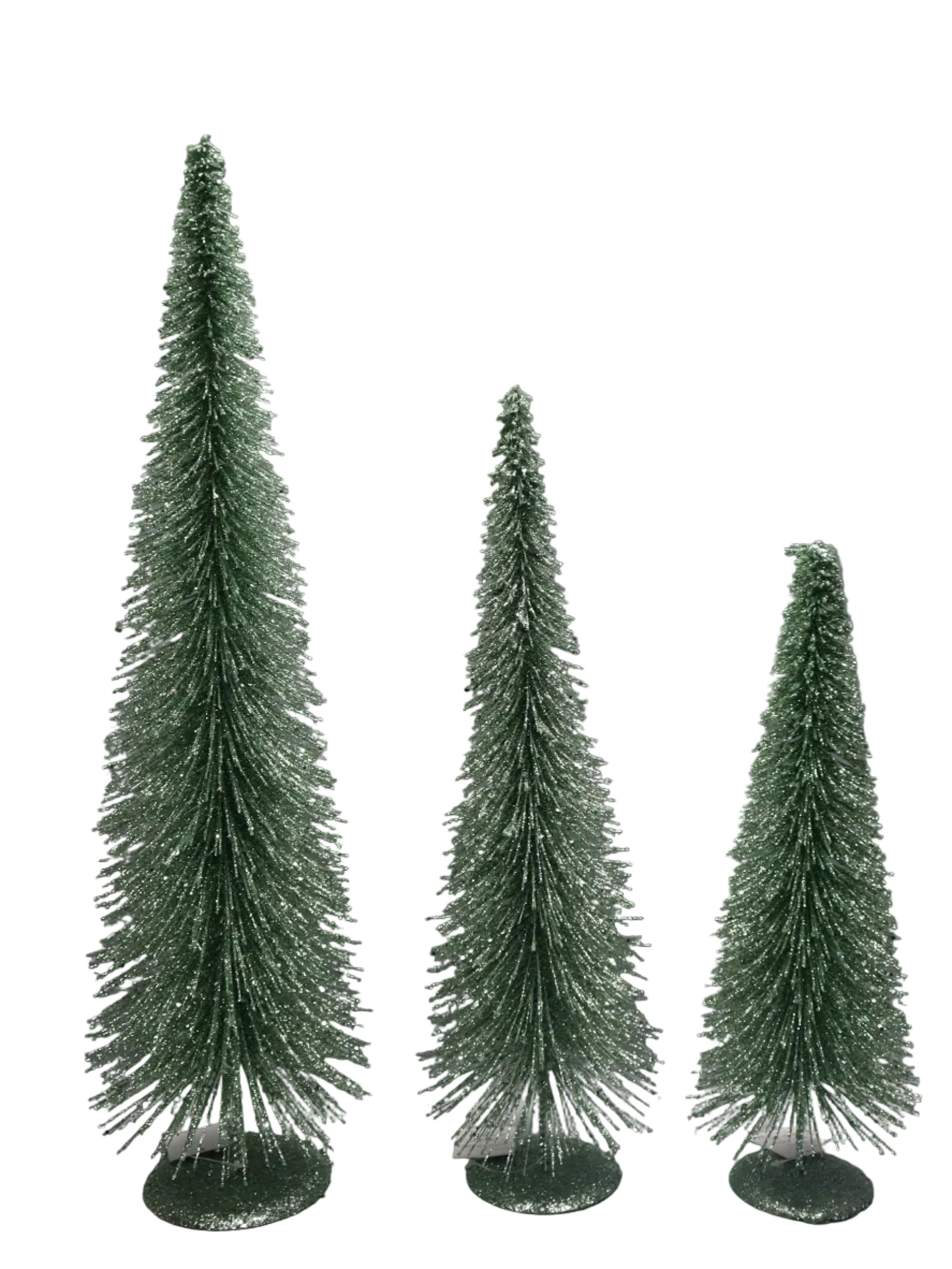 S/3 GREEN BOTTLEBRUSH TREES