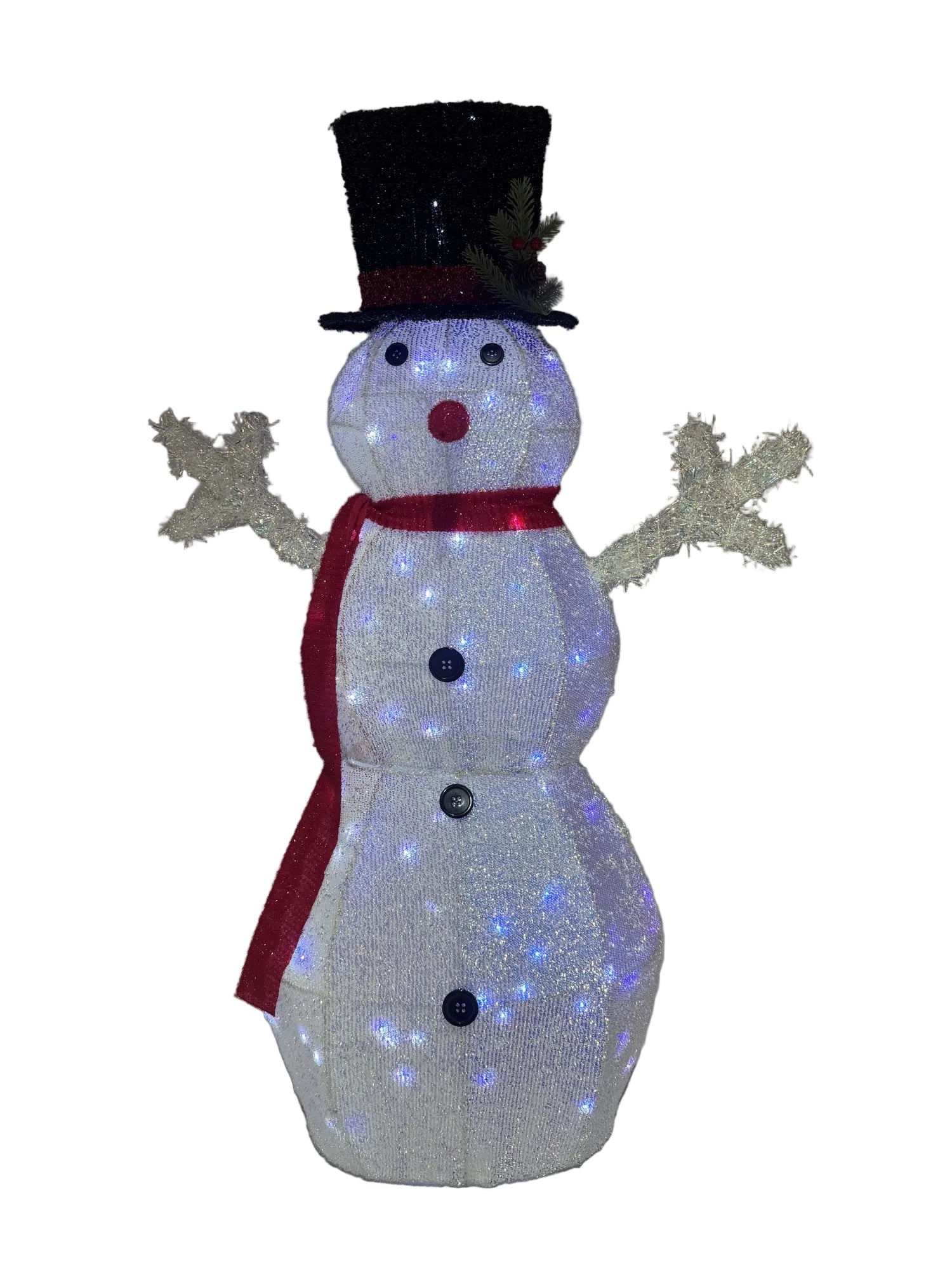 92CM IRIDES SNOWMAN W LIGHTS