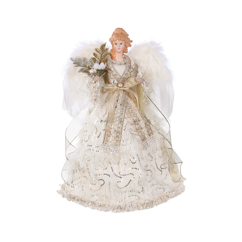 40CM ANGEL W PEARL BEADS
