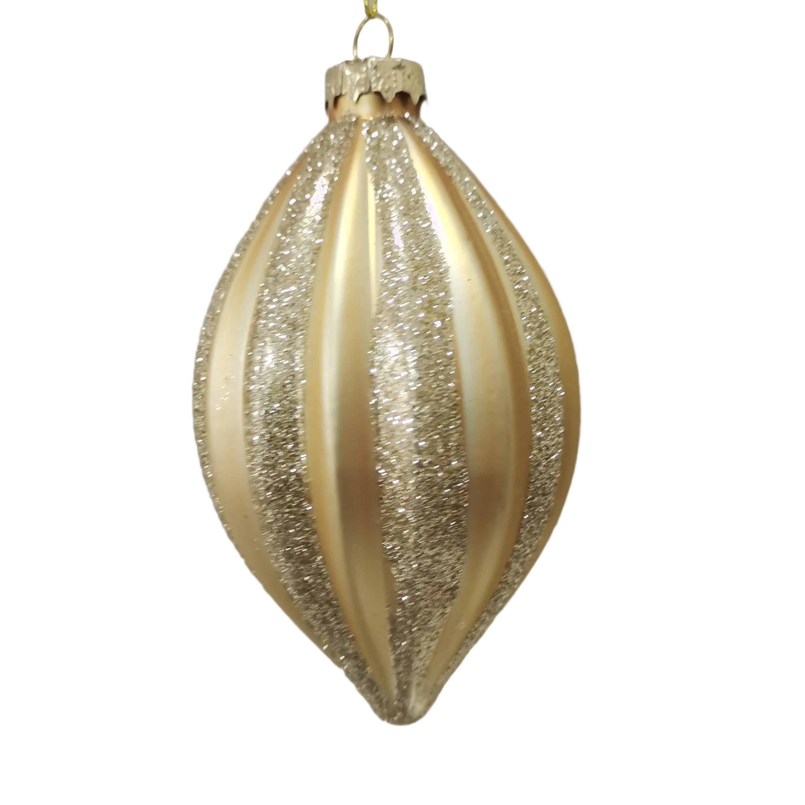 S/2 CHAMPAGNE STRIPE ONION