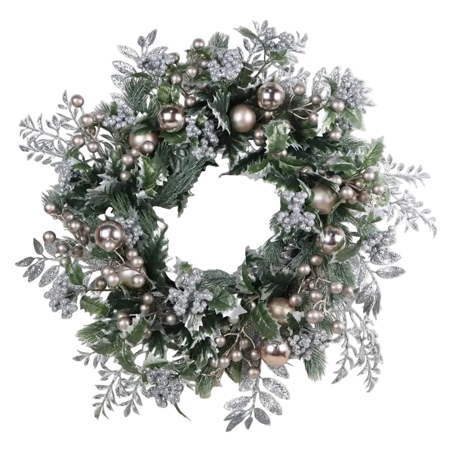24" CHAMPAGNE WREATH