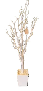 120CM WHITE TWIG TREE