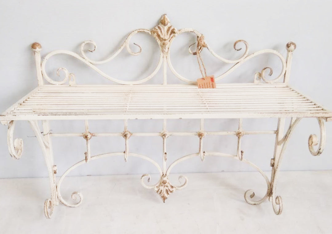WALL SHELF W/ HOOKS
