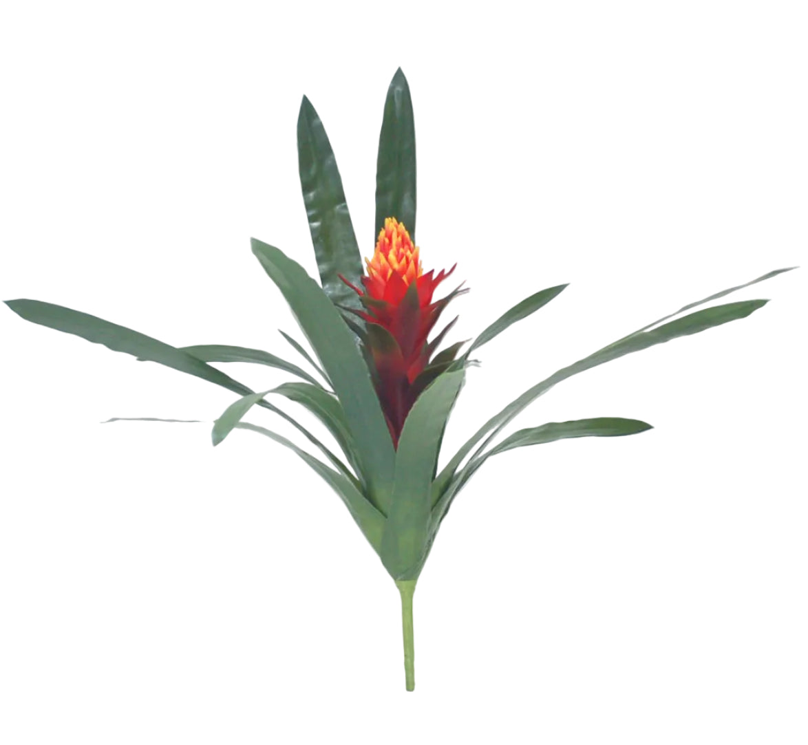 23" RED/ORANGE BROMELIA