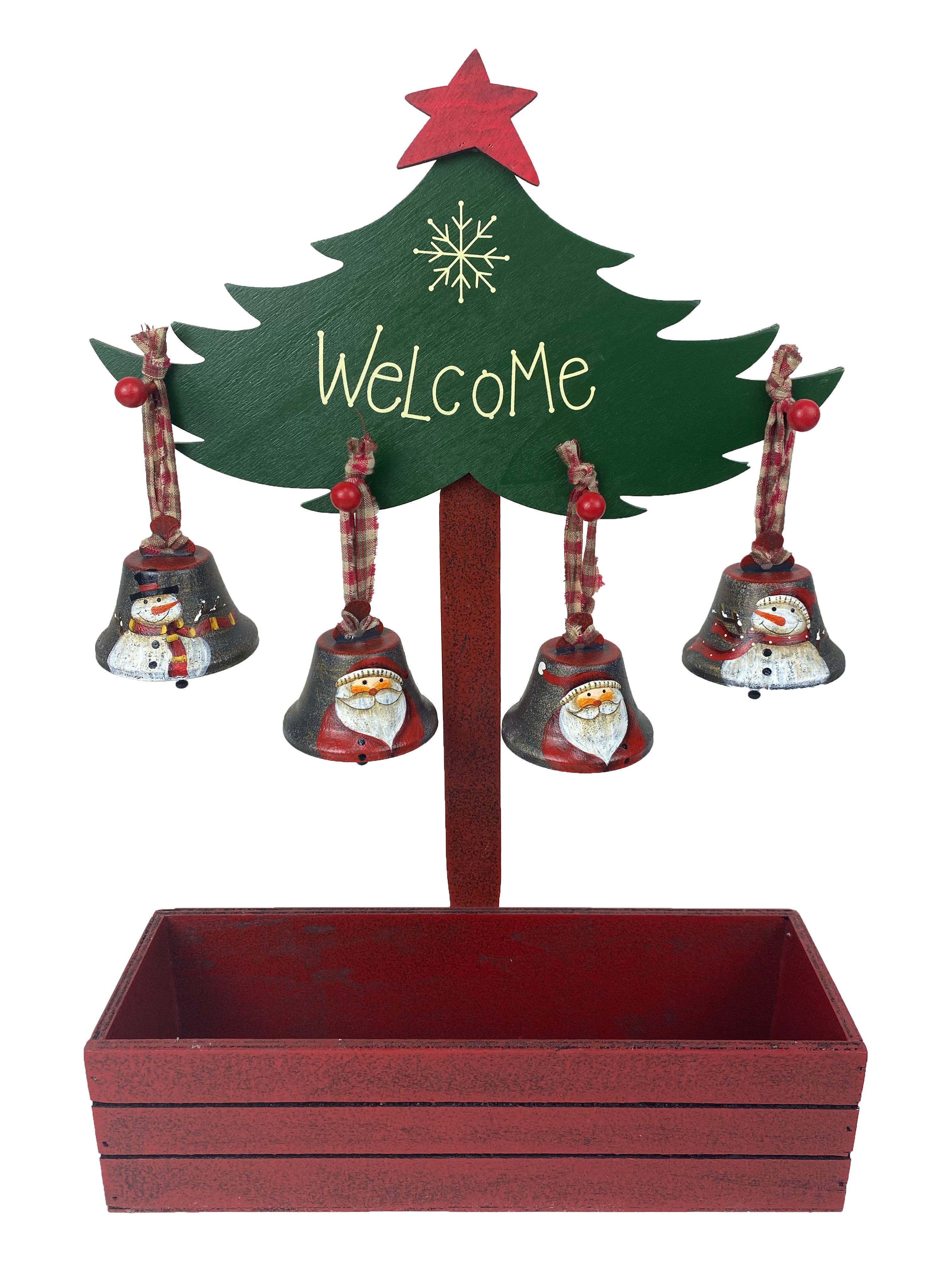 48PC WOOD DISPLAY BOX W/BELLS