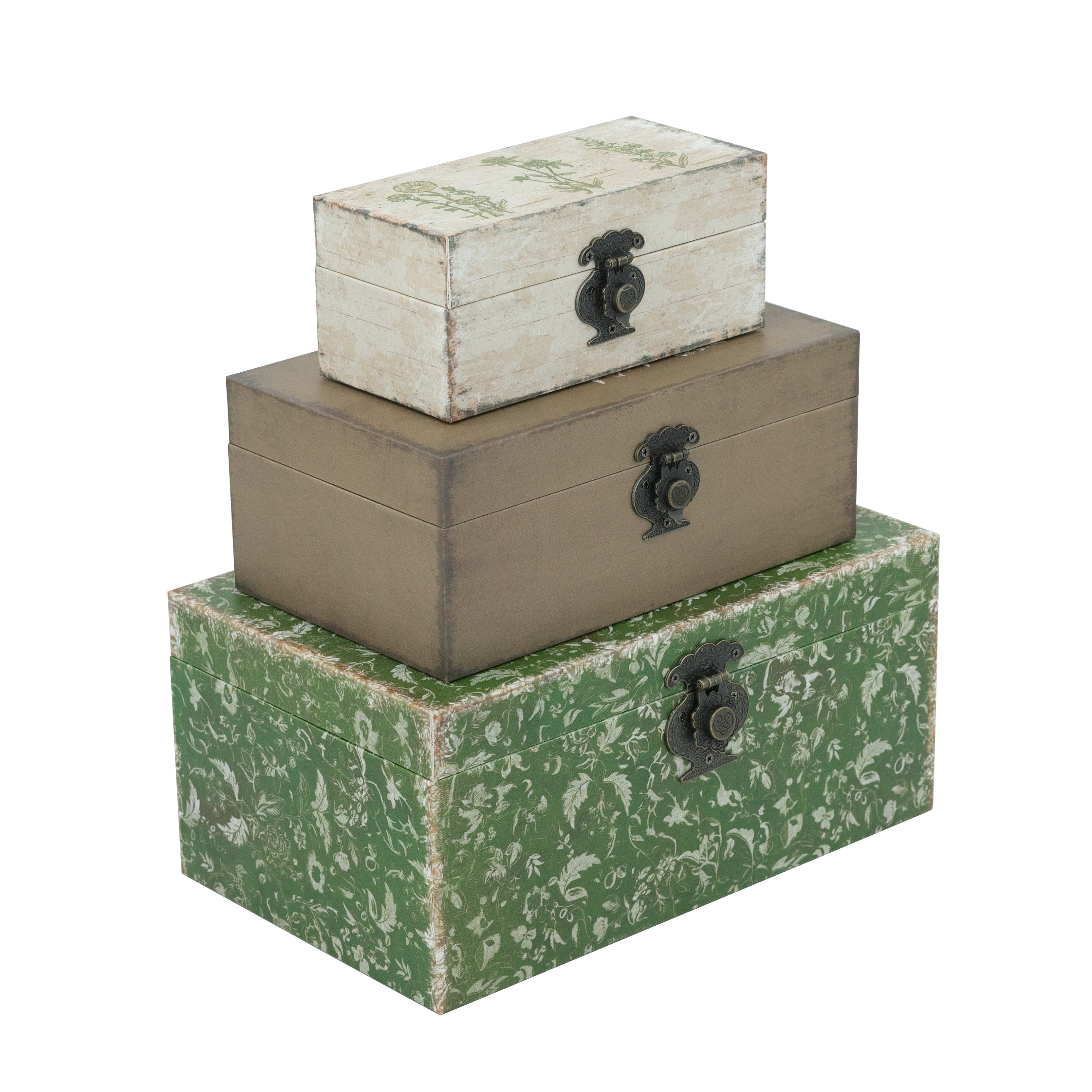S/3 DECORATIVE BOXES