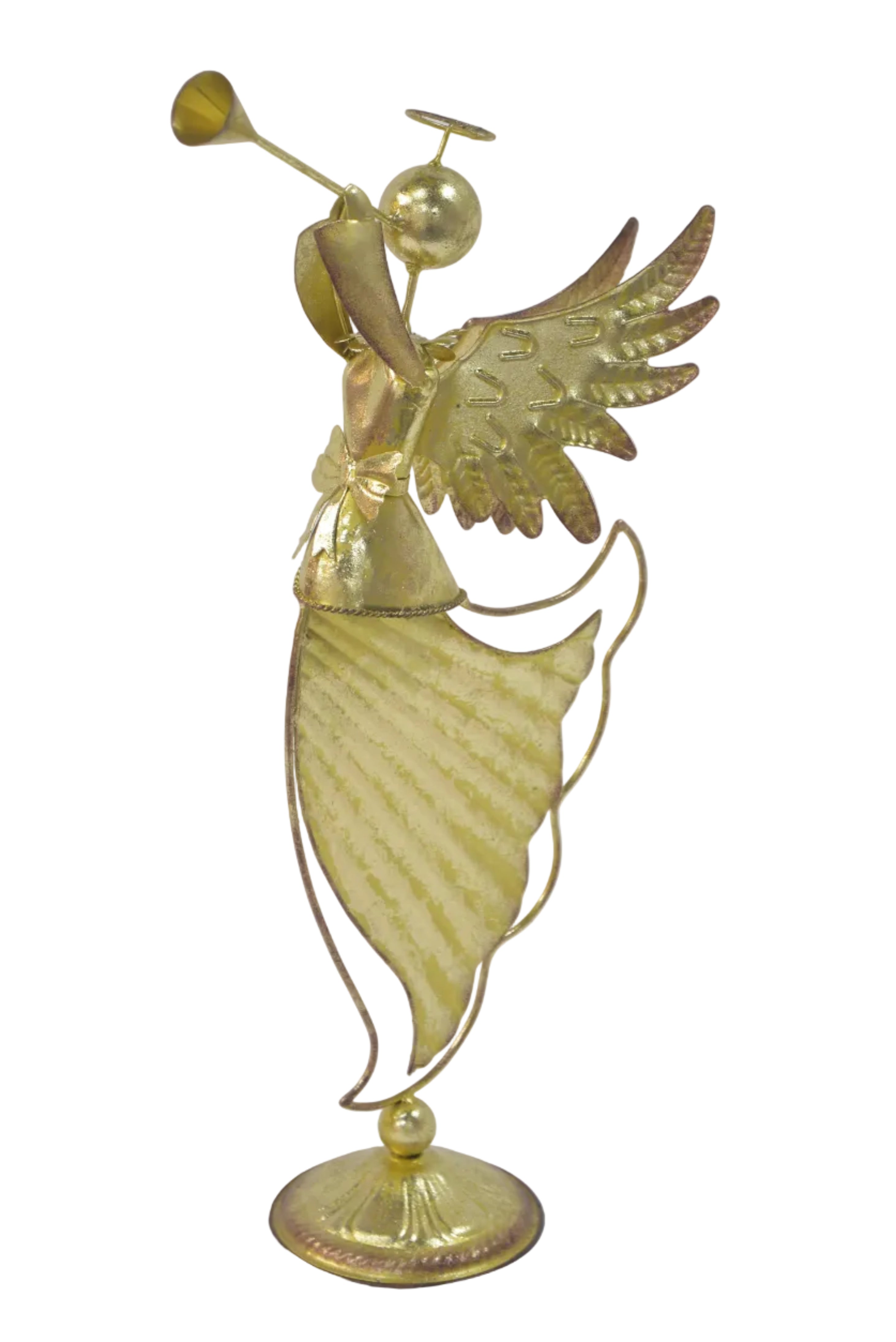 GOLD ANGEL W TRUMPET