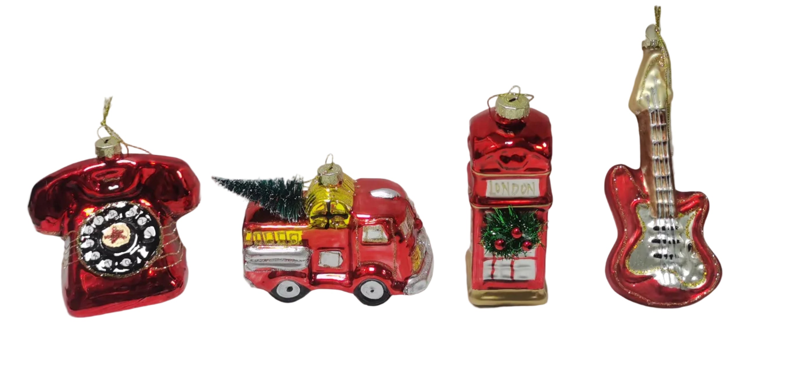 S/4 ASSTD ORNAMENTS