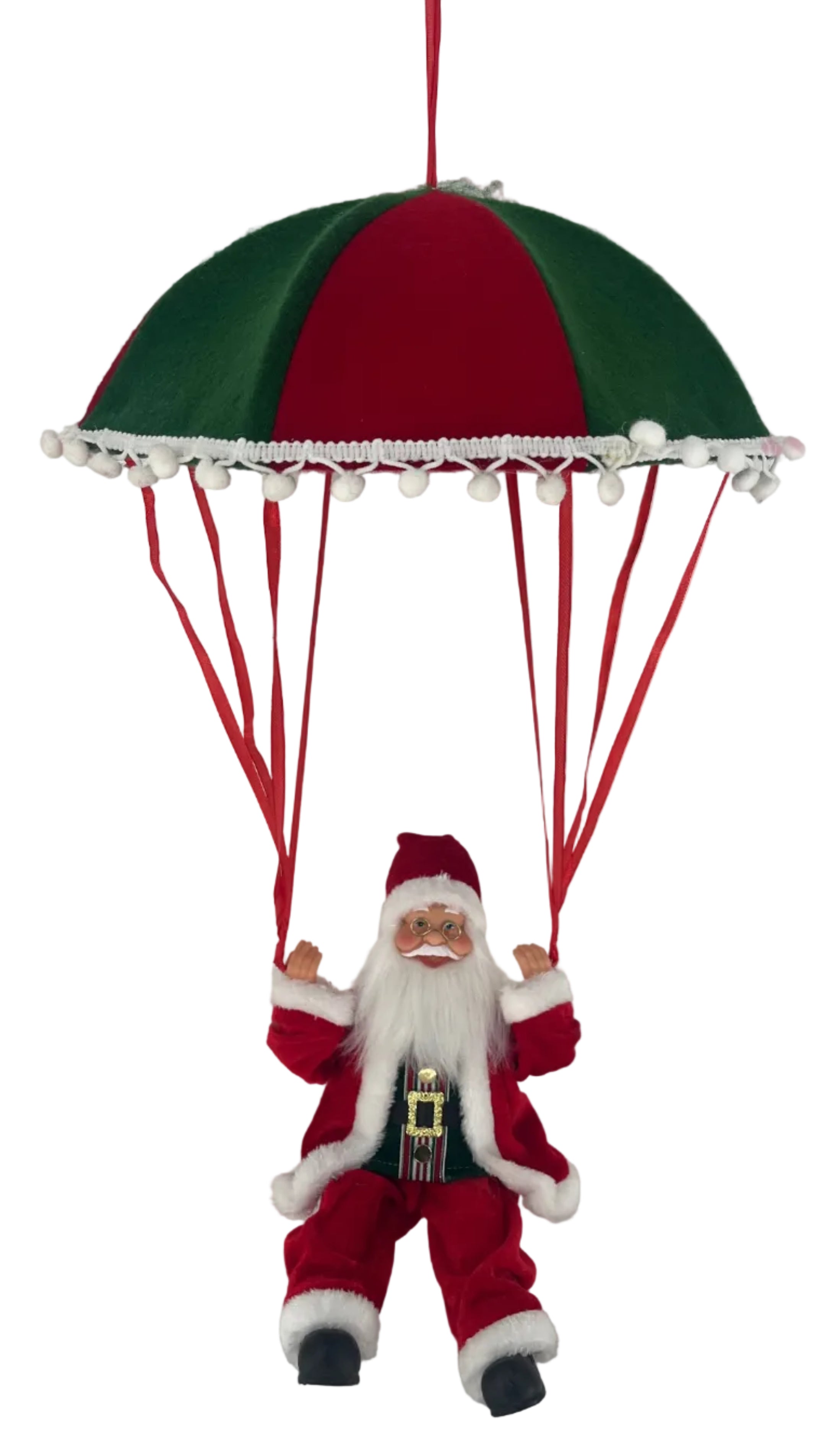 60CM RED GREEN PARACHUTE SANTA