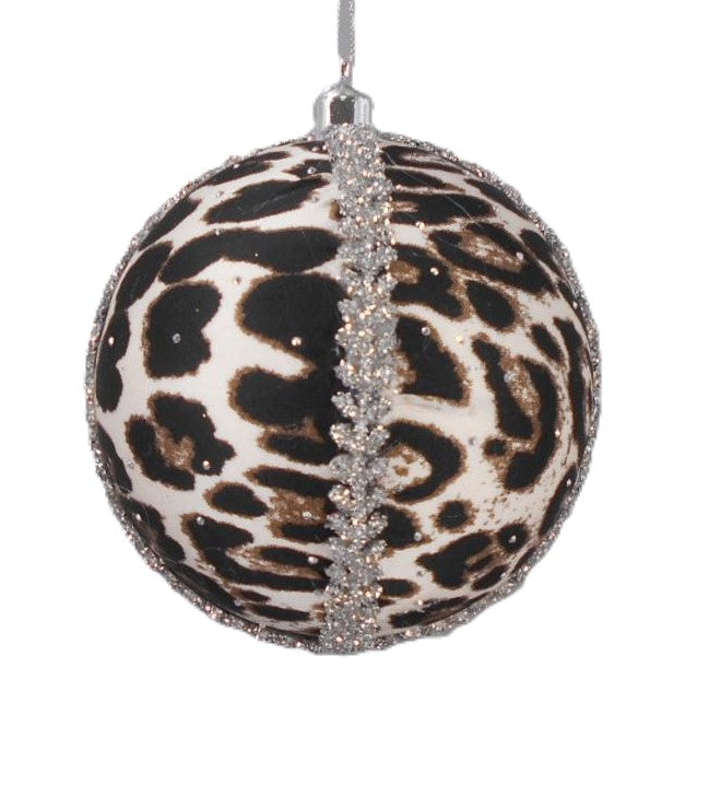 SET OF 2 14CM CHEETAH PRINT BALL