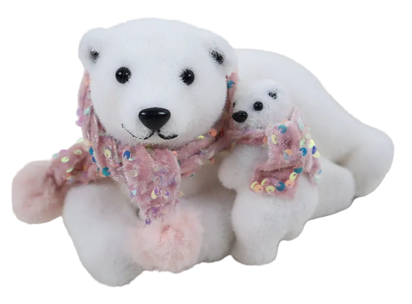 PINK MOTHER AND BABY BEAR