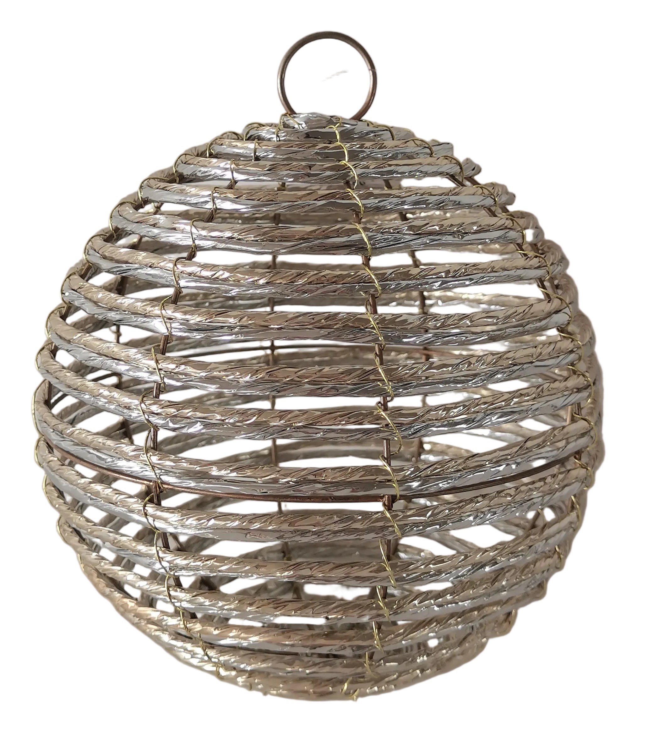 SMALL GOLD ROPED BALL
