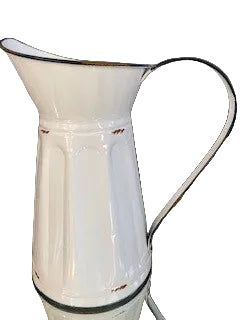 WHITE METAL JUG