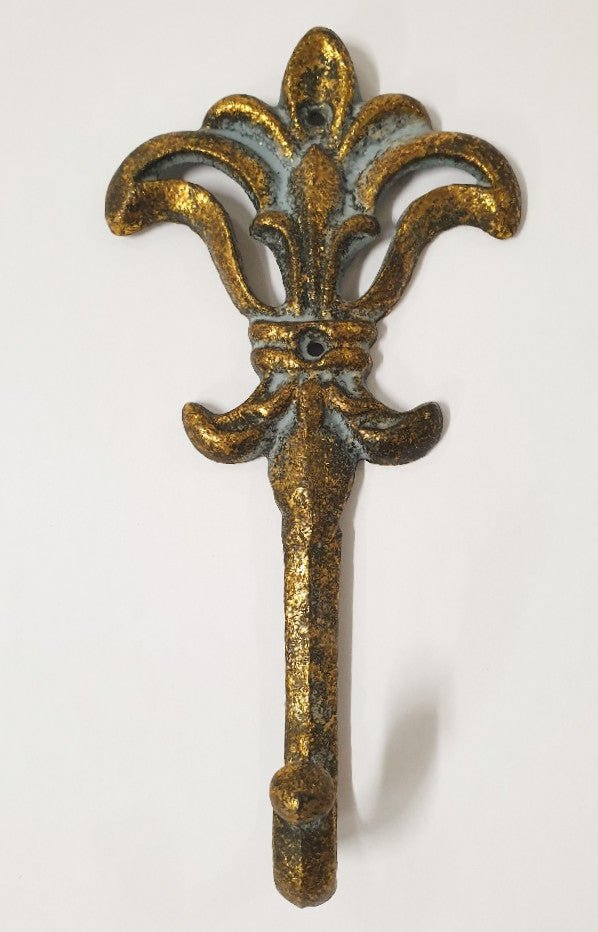 SMALL ANTIQUE GOLD METAL HOOK