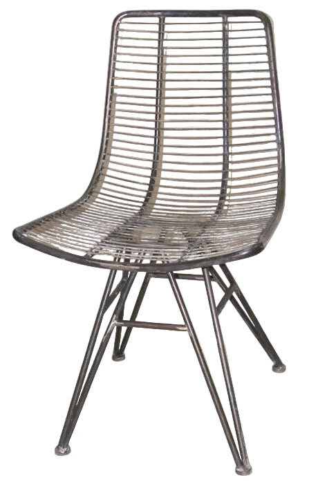 BRUSHED METAL CHAIR